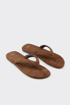 Brown Leather Women's Mule