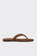 Brown Leather Women's Mule