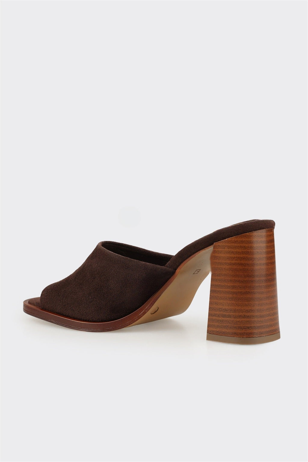 Brown Leather Women's Mule