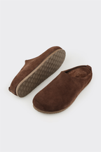 Brown Leather Women's Mule