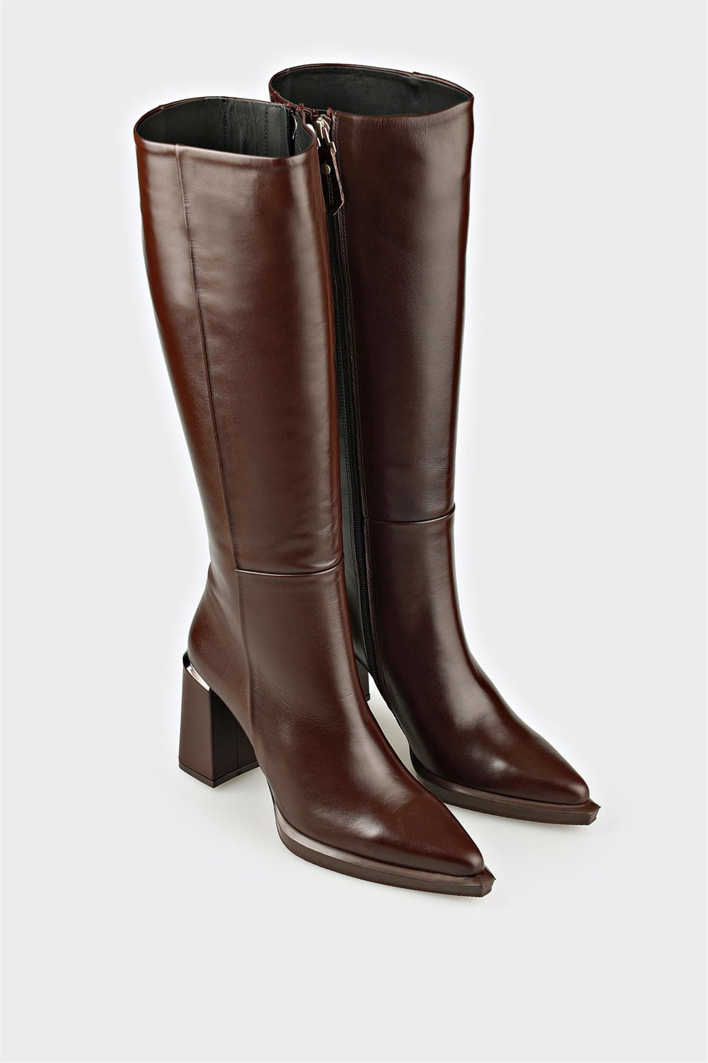 Brown Leather Women's Heellu Tall Boot