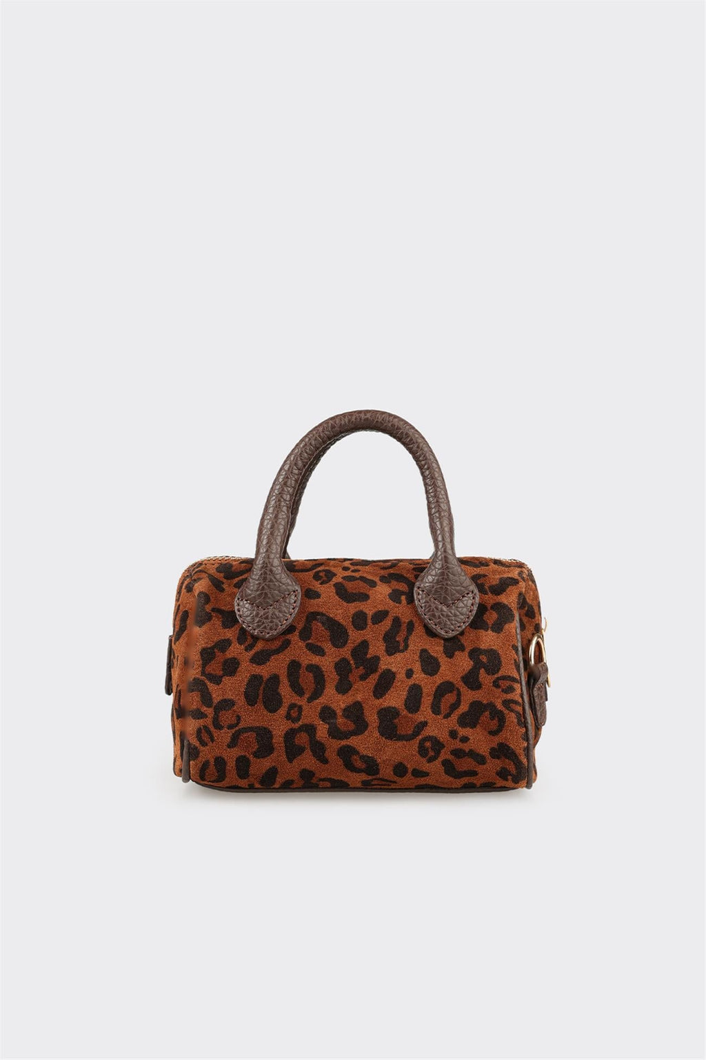 Brown Hayvan Patterned Women's Mini Handbag