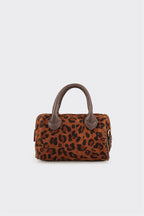 Brown Hayvan Patterned Women's Mini Handbag