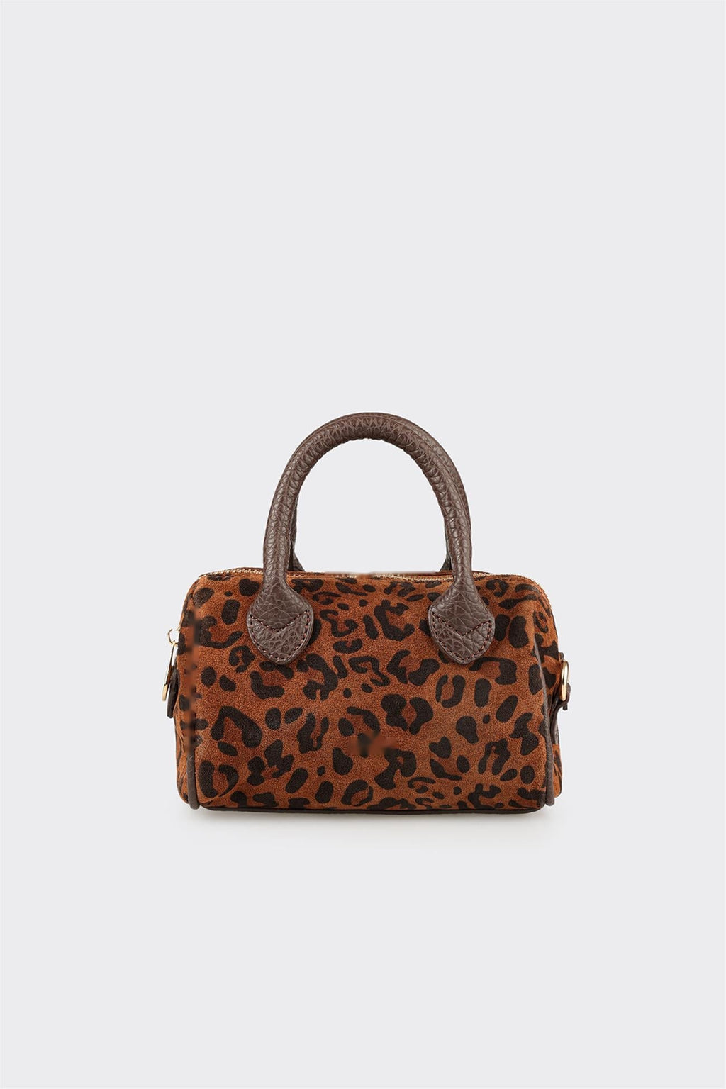 Brown Hayvan Patterned Women's Mini Handbag