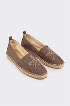 Brown Women's Flat Espadrille