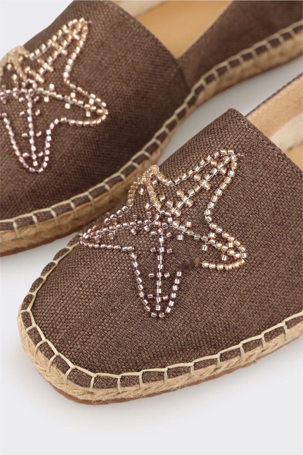 Brown Women's Flat Espadrille