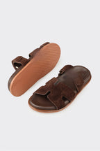 Brown Women's Flat Mule
