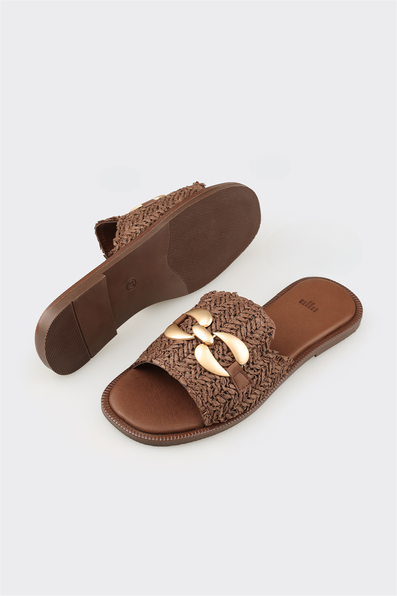 Brown Women's Flat Mule