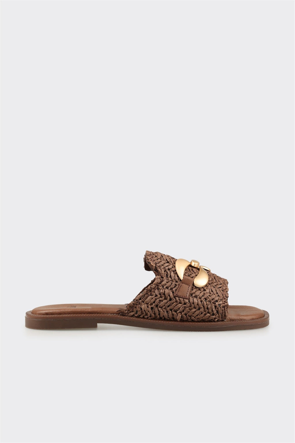 Brown Women's Flat Mule