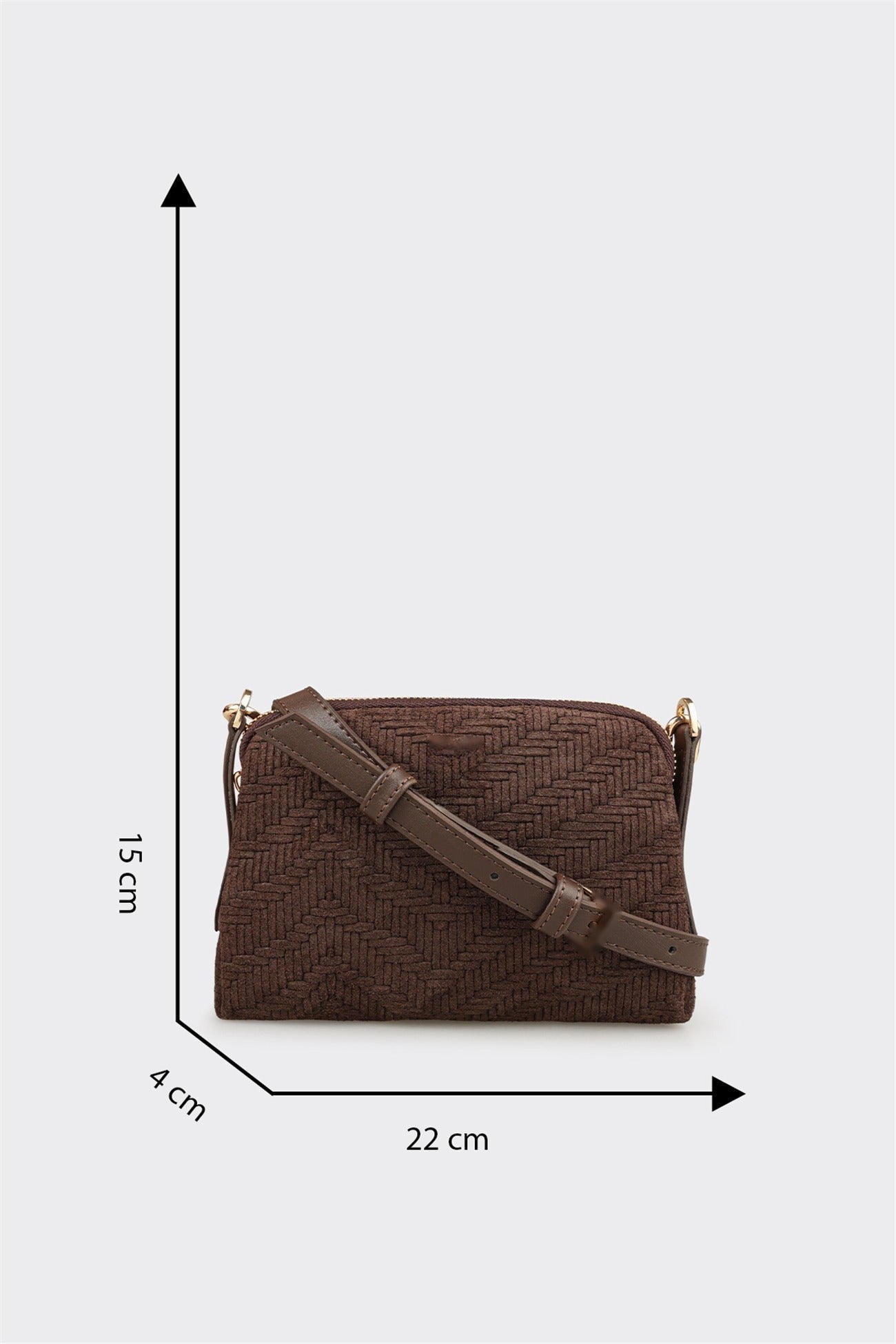 Brown Women's Mini Crossbody Bag