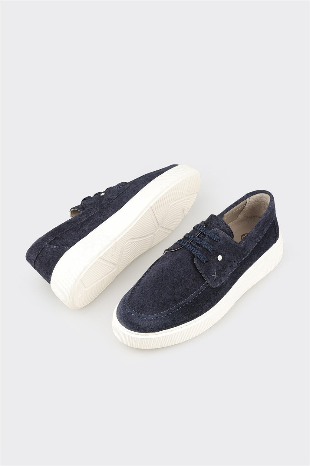 Navy Leather Men's Casual Shoe