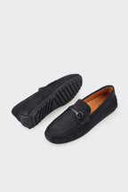 Navy Leather Men's Casual Shoe