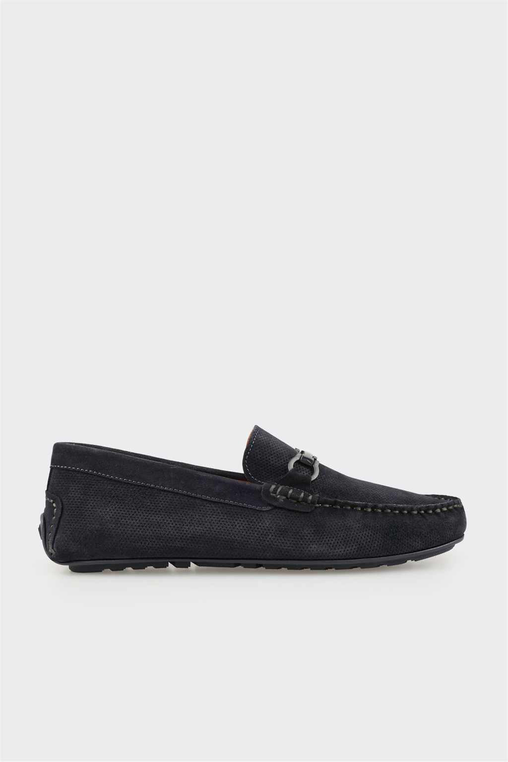 Navy Leather Men's Casual Shoe