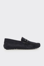 Navy Leather Men's Casual Shoe
