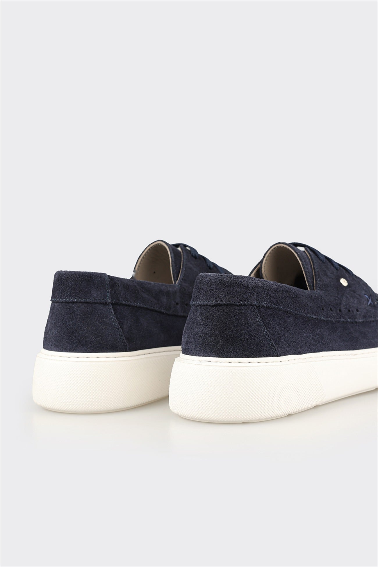 Navy Leather Men's Casual Shoe