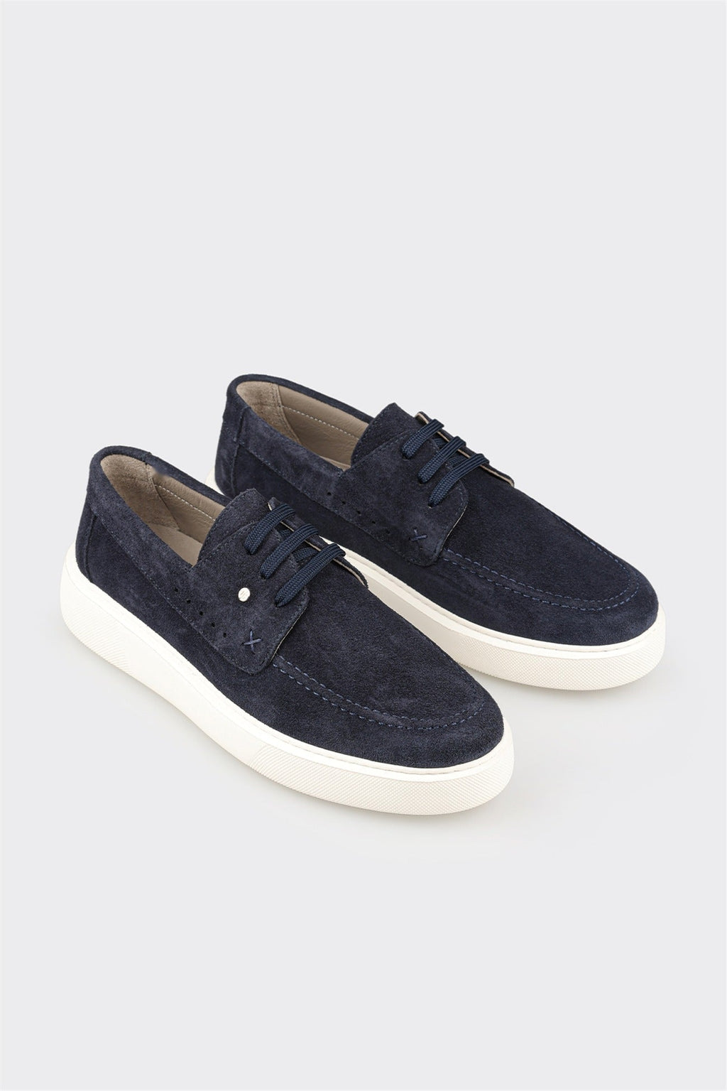 Navy Leather Men's Casual Shoe