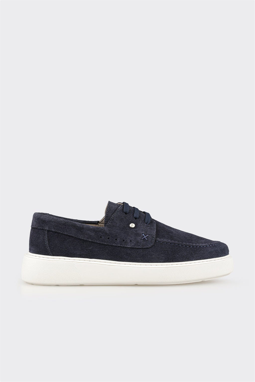 Navy Leather Men's Casual Shoe