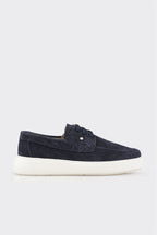 Navy Leather Men's Casual Shoe