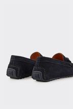 Navy Leather Men's Casual Shoe