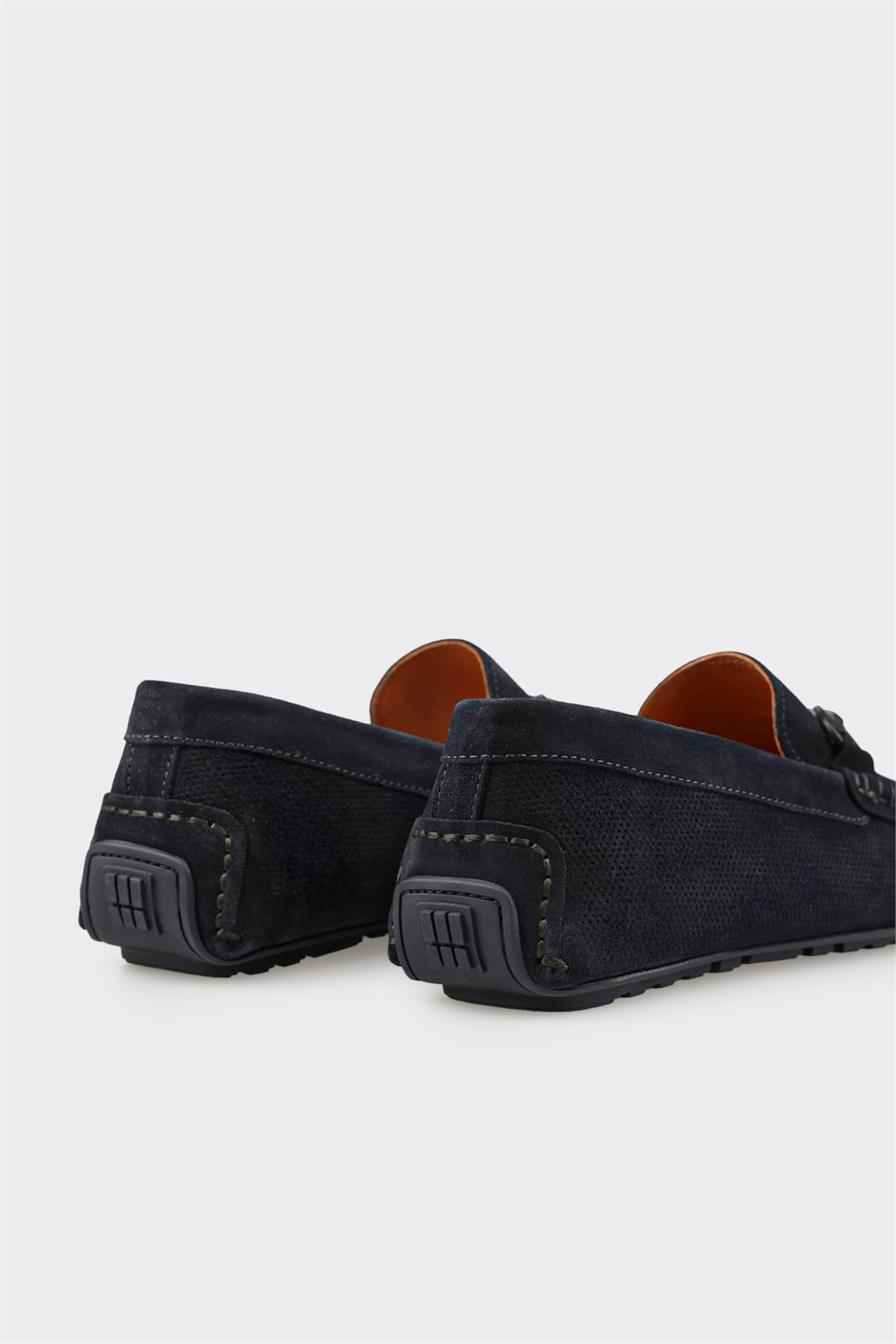 Navy Leather Men's Casual Shoe