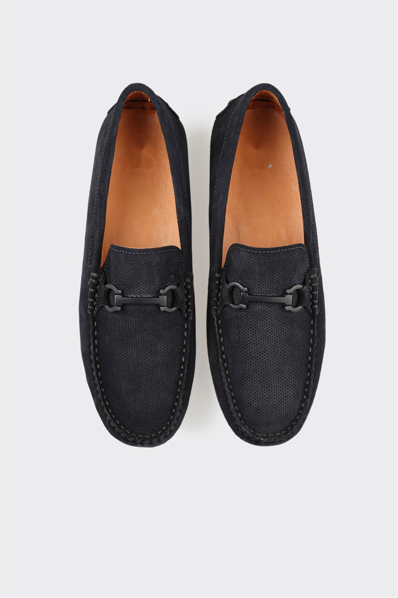 Navy Leather Men's Casual Shoe