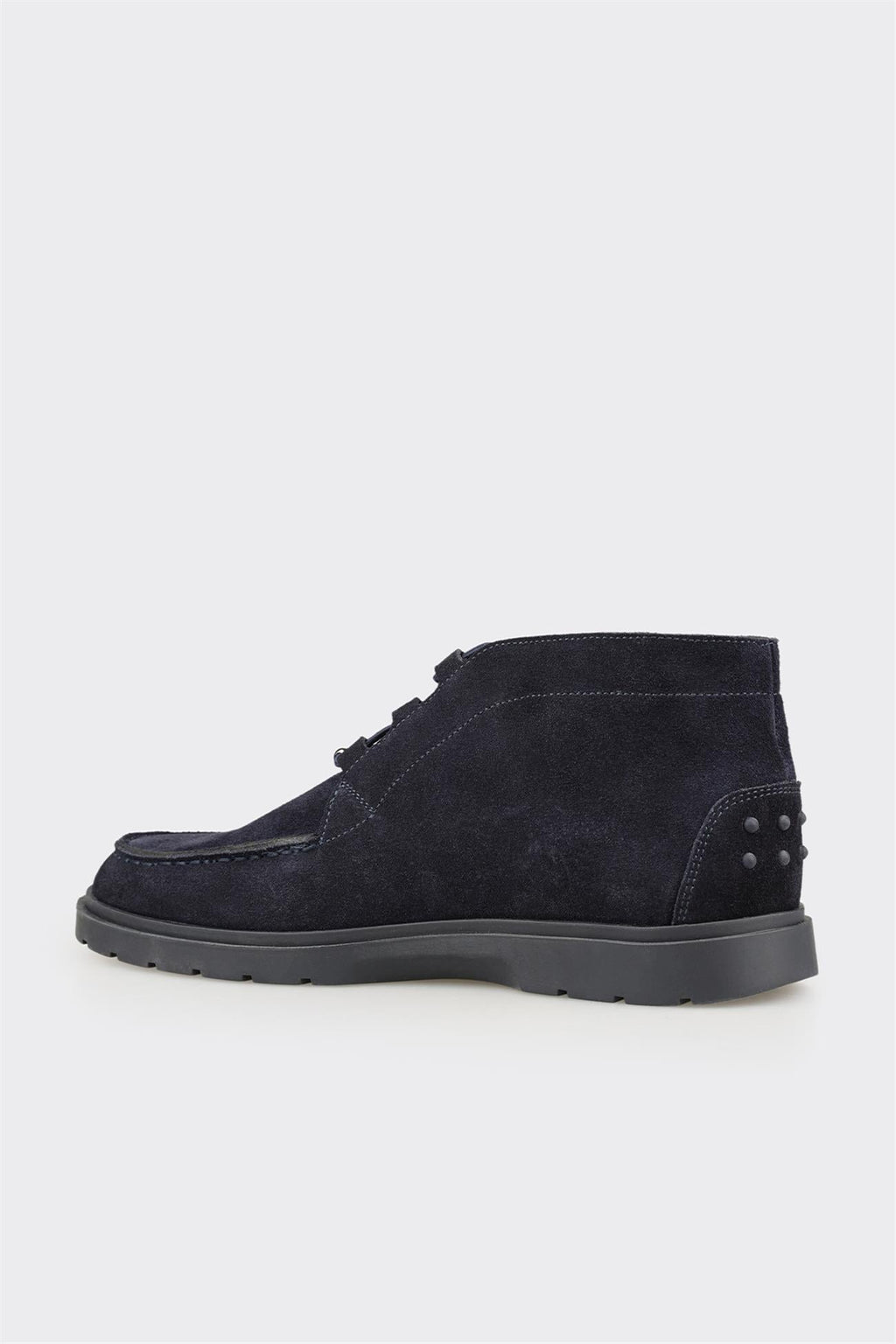 Navy Leather Men's Casual Boot