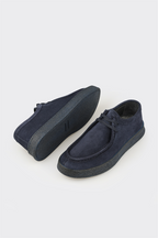 Navy Leather Men's Sneaker