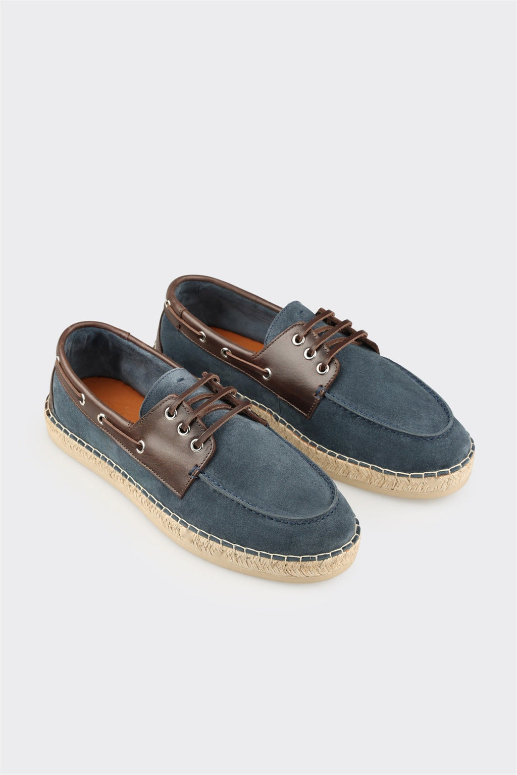 Blue Leather Men's Casual Shoe