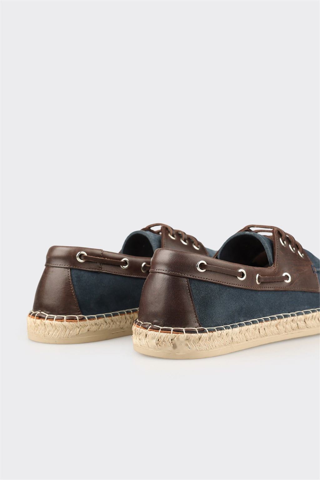Blue Leather Men's Casual Shoe
