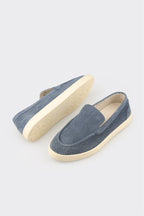 Blue Leather Men's Casual Shoe