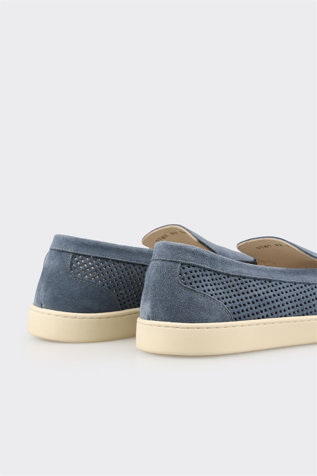 Blue Leather Men's Casual Shoe