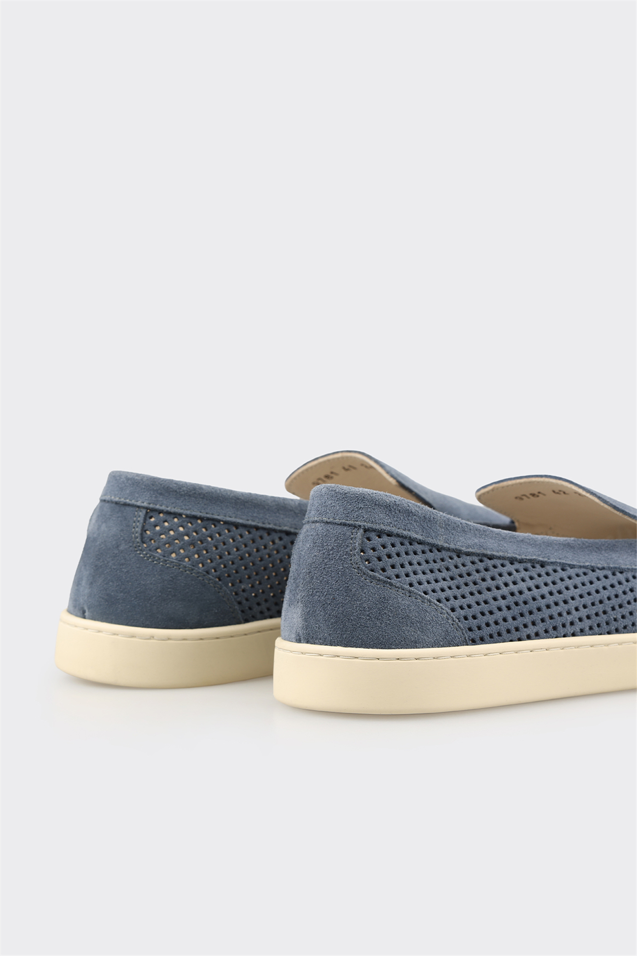 Blue Leather Men's Casual Shoe