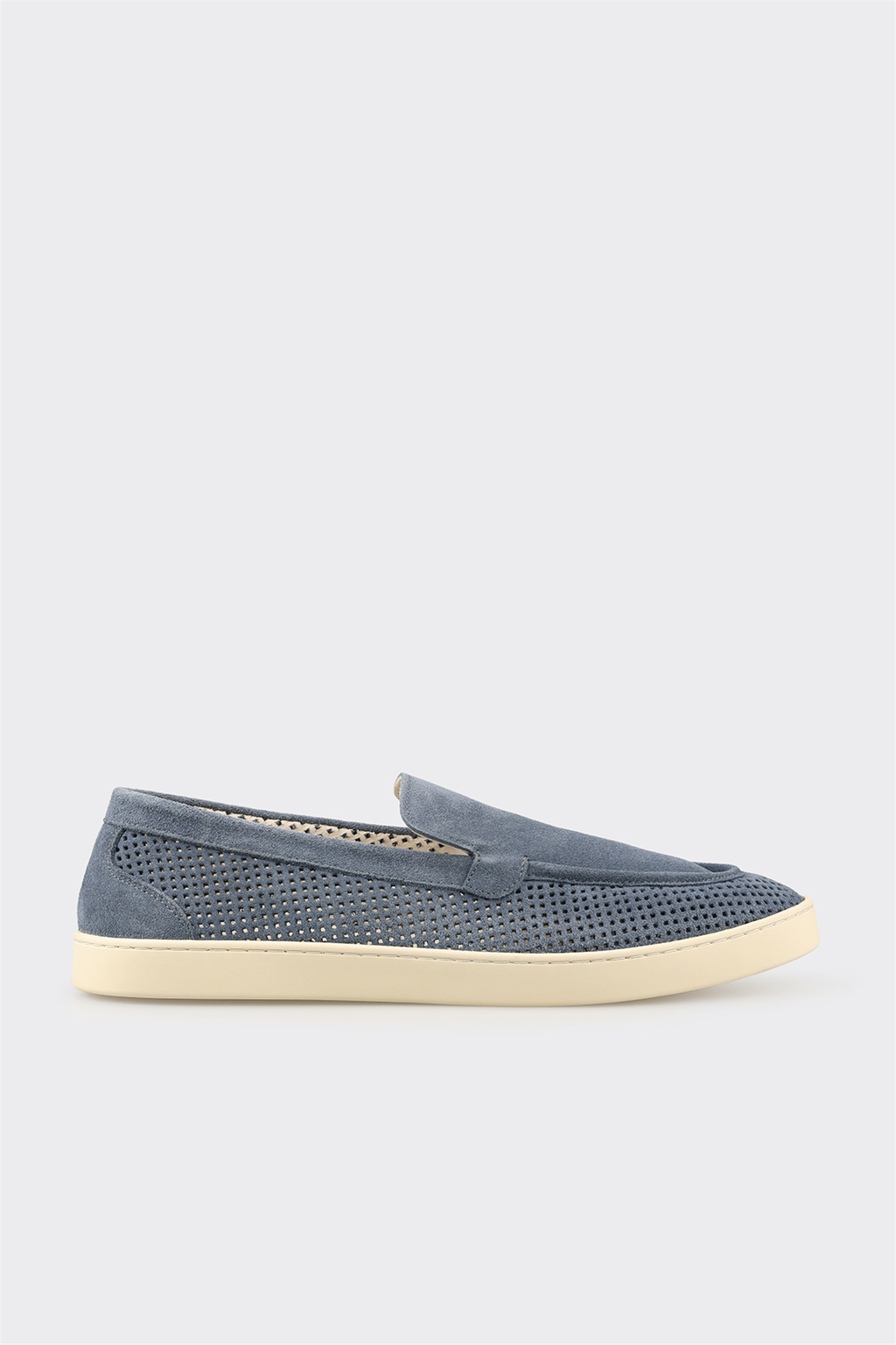 Blue Leather Men's Casual Shoe