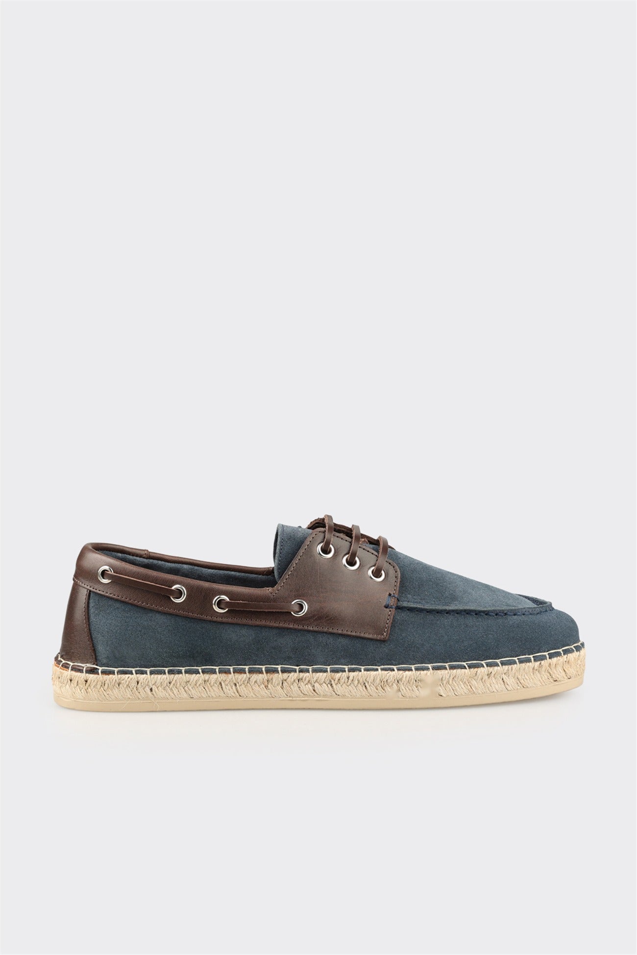 Blue Leather Men's Casual Shoe