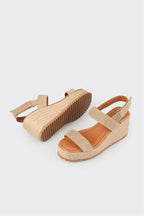 Natural Leather Women's Espadrille