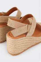 Natural Leather Women's Espadrille