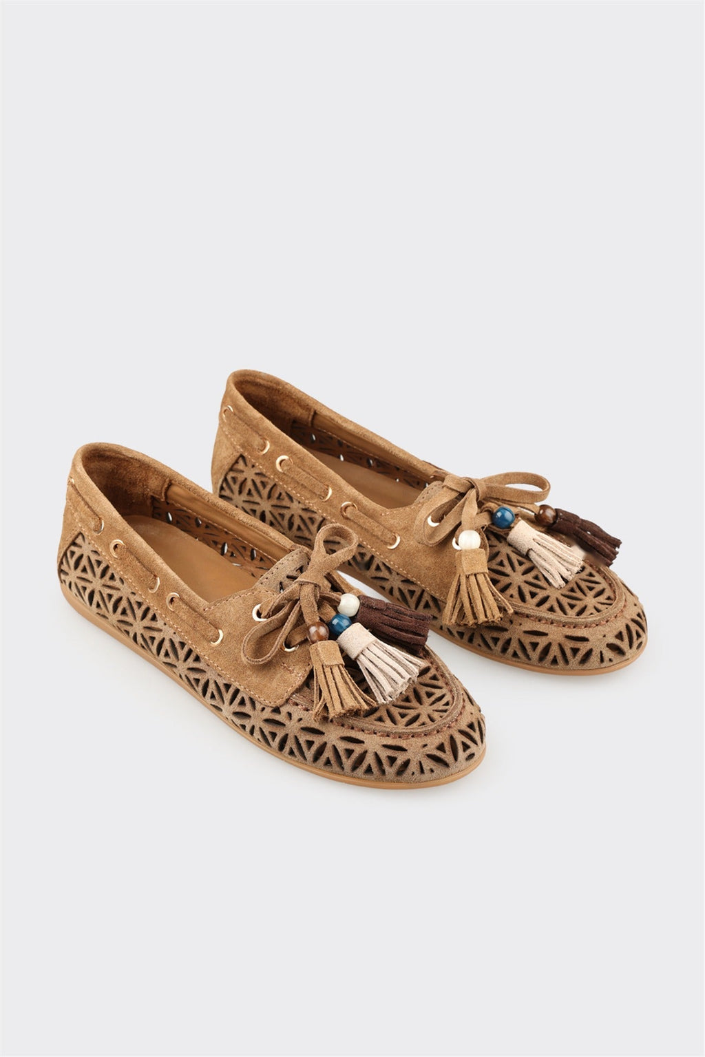 Natural Leather Women's Casual Shoe
