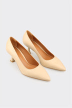 Natural Leather Women's Stiletto