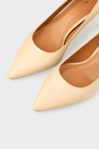 Natural Leather Women's Stiletto