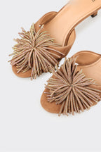 Natural Leather Women's Mule