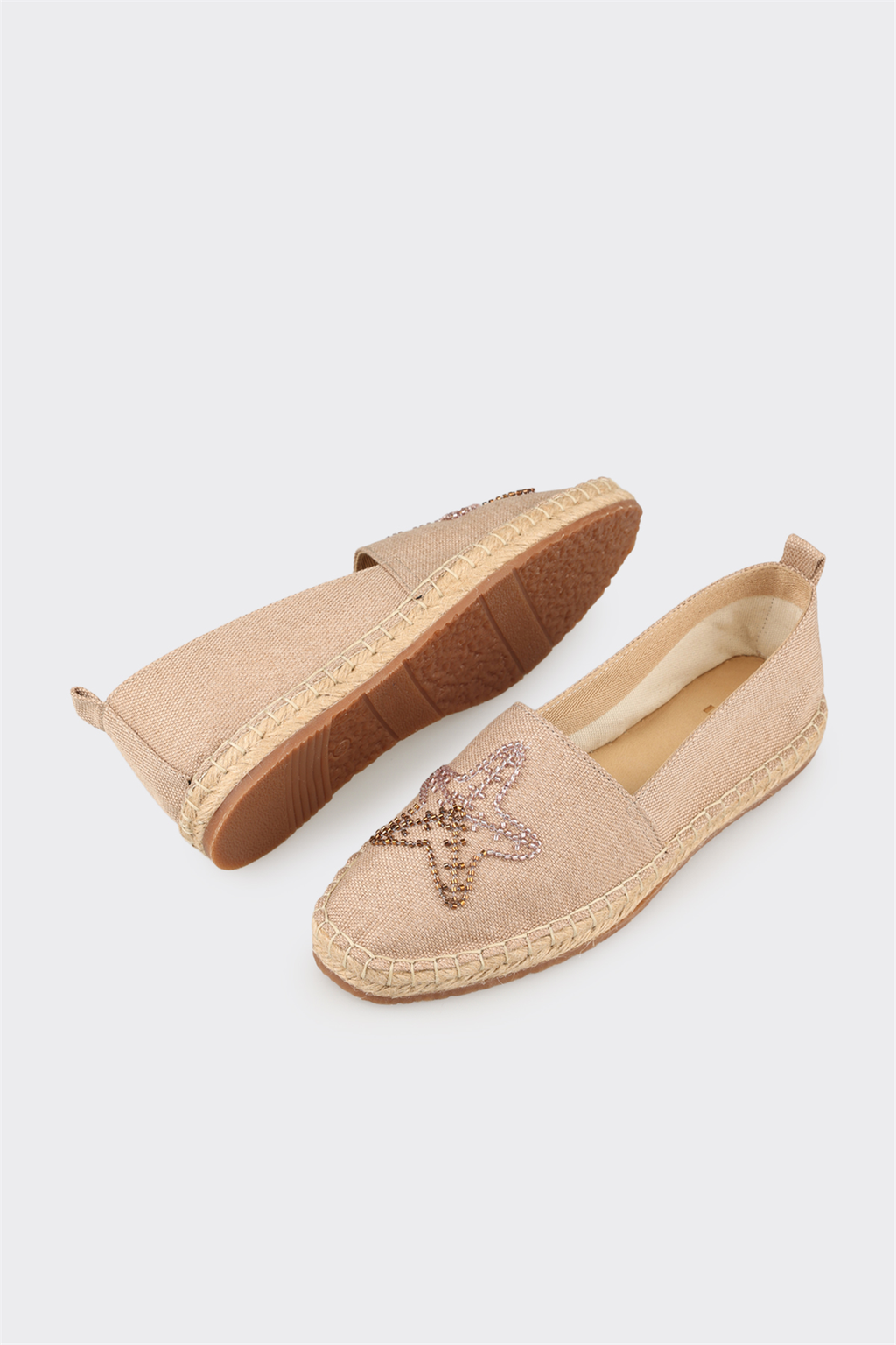 Natural Women's Flat Espadrille