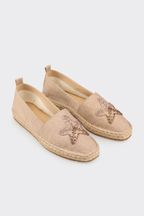 Natural Women's Flat Espadrille