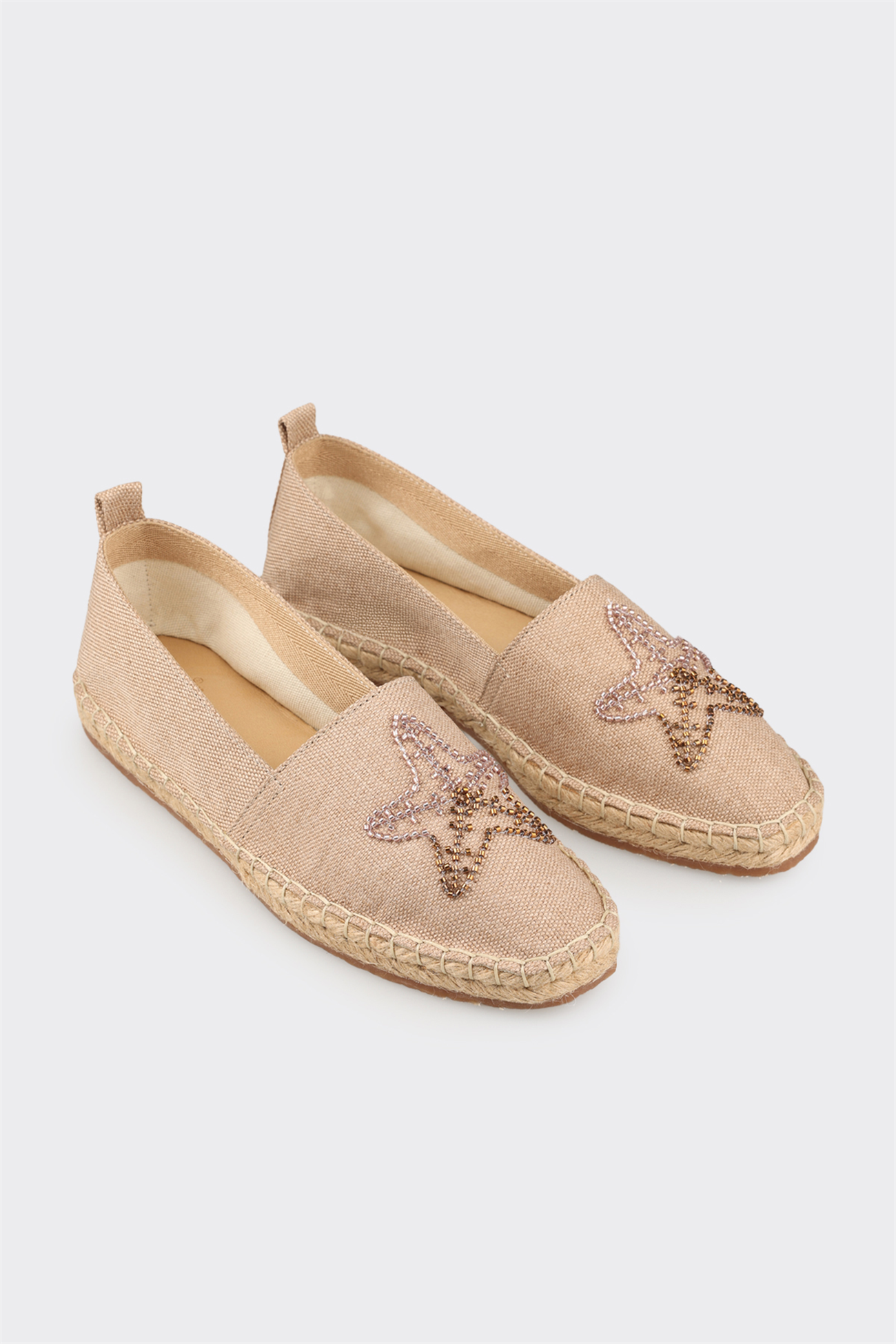 Natural Women's Flat Espadrille