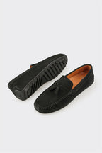 Black Leather Men's Casual Shoe