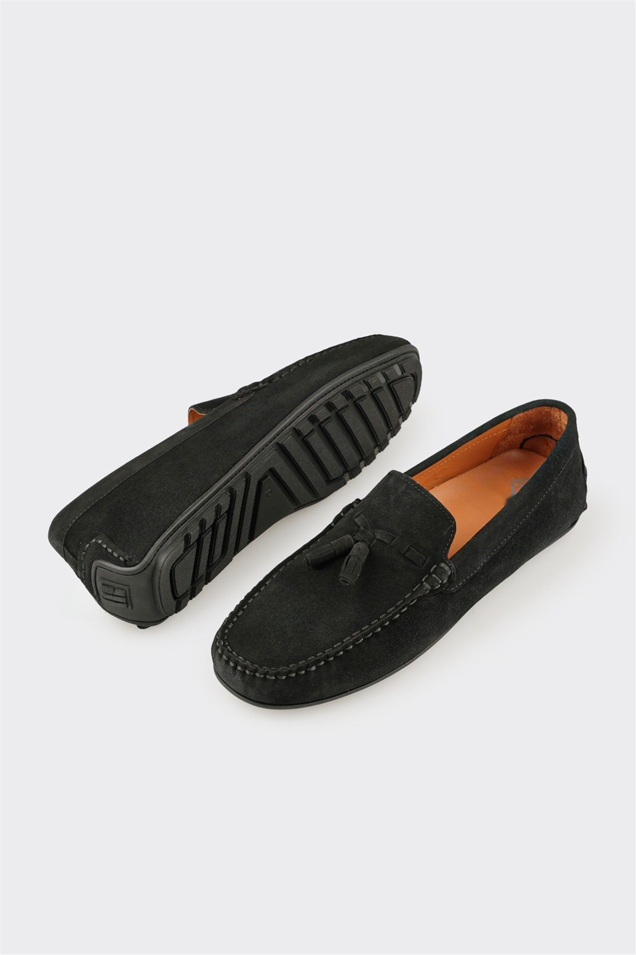 Black Leather Men's Casual Shoe