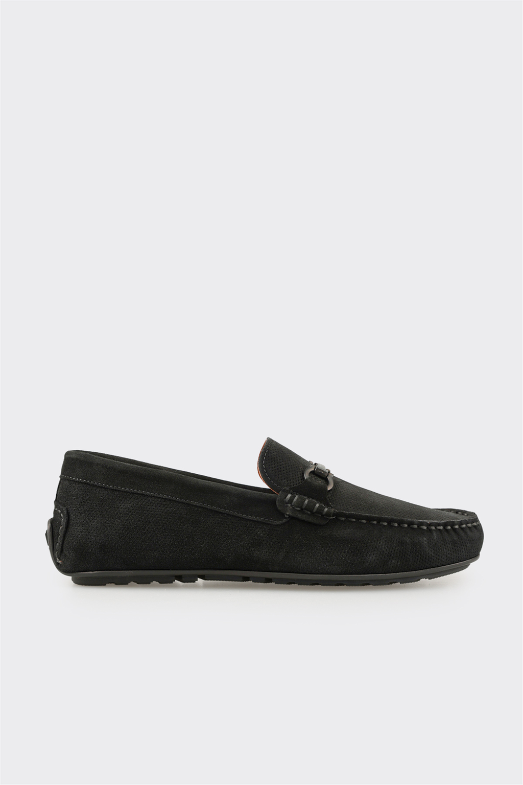 Black Leather Men's Casual Shoe