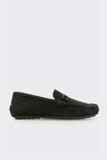 Black Leather Men's Casual Shoe