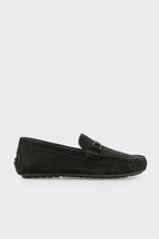 Black Leather Men's Casual Shoe