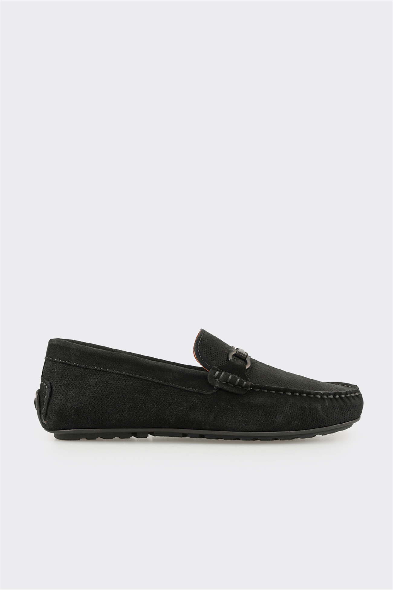 Black Leather Men's Casual Shoe