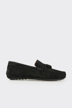 Black Leather Men's Casual Shoe